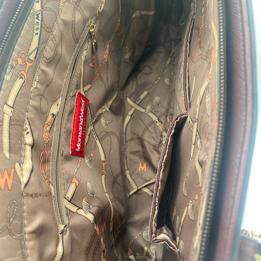 Montana West Brown Conceal Carry Tote
